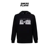 Jaket Pria CONVERSE ARCH ALL STAR HOODIE BLACK - MJ1125001 L