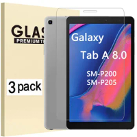 (3 Pack) Tempered Glass For Samsung Galaxy Tab A 8.0 &amp; S Pen 2019 SM-P200 SM-P205 P200 P205 Tablet Screen Protector Film