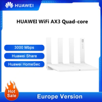 Europe Version HUAWEI WiFi Router AX3 Quad Core Multi Router Mesh Networking Wireless Repeater 2.4G 5G WiFi 6 Plus Up to 3000Mb