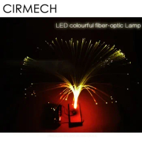 CIRMECH LED colourful fiber-optic lamp DIY Kit Multicolors Changing LED Optic Fiber Light Small RGB Colorful Night Light