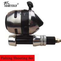 1set Archery Fishing Reel Set Shooting Compound/Recurvev Bow Shooting Bowfishing 40m Fishing Line Hunting Shooting Accessories