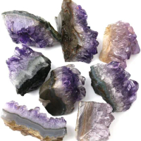 10pcs/lot Amethyst Cluster, Clusters for Witchcraft, Raw Amethysts, Amathesis Crystal, Amythestyst Geode Cave, Medium