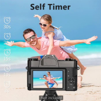 4K Professional Camera For Photography Flip Screen Wifi UHD Selfie Camcorder YouTube Live Stream Vlog Photography Digital Camera