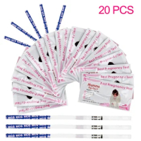 20Pcs Women Pregnancy Test Strips Early HCG Pregnant Testing Rapid Reliable Pregnancy Test Kit Urine Measuring Over 99% Accuracy