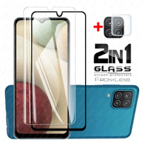 2in1 samsun a12 tempered glass screen protectors for samsung galaxy a 12 32 42 52 a12 a02 a02s a32 a42 a72 5g camera lens film