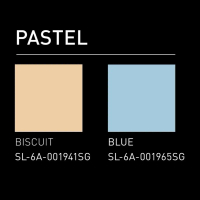Keramik merek Signature Type Pastel Blue, Biscuit