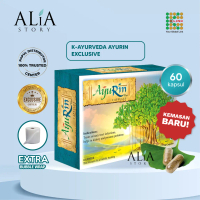AYURIN [Kemasan Baru]  EXCLUSIVE (1 Box isi 60 Kapsul) Original K-Link Anti Radang Batu Ginjal Ayurv