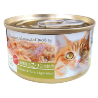 【Seeds 聖萊西】Tuna愛貓天然食-鮮嫩雞肉2:1白身鮪魚(70gX24罐)