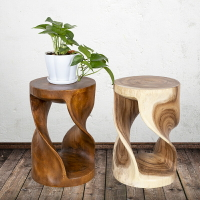 北歐木墩實木圓形木樁凳子創意原木墩子樹頭坐墩個性座椅樹樁樹墩