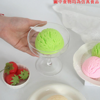 仿真冰淇淋球模型 假食品哈根達斯冰激凌雪糕球柜臺擺件裝飾道具
