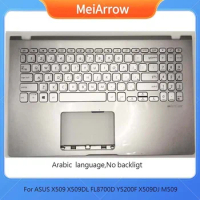 MEIARROW New/org for ASUS X509 X509DL FL8700D Y5200F X509DJ M509 palmrest Arabic keyboard upper cover C shell,Silver