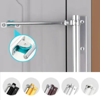 Stainless Steel Spring Automatic Door Closer Hardware Pulley Silent Door Closer Screws Allen Wrench For Families