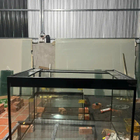 Hồ cá 60*40*40 DRC full 8li MẶT TRƯỚC MÀI VI TÍNH bã keo đen có kiềng viền ship miền nam và miền  tr