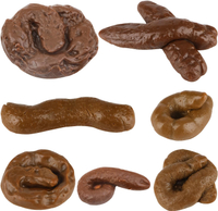 7 Pieces Fake Poo Realistic Fake Turd Prank Lifelike Poo Fake Dog Poop Joke Toys for Halloween April