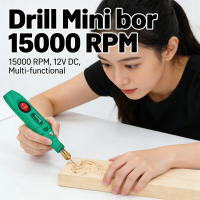 bor Mini 12V 15000 RPM Dril Elektrik Pemotong Kayu Listrik, Alat Ukir, Alat Amplas, Pemotong Pastel,