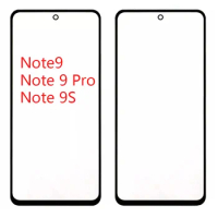 New For Xiaomi Redmi Note 9S / Note 9 Pro Touch Screen LCD Front Outer Glass Panel Lens Note9 Touchscreen Glass Cover Replace