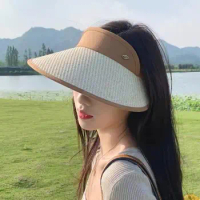 UV Protection Sun Hat Quick Drying Hat Summer Sports Tennis Golf Empty Top Hat Adjustable Men Women Hat Straw Hat