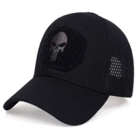 Skull Tactical Military Airsoft Cap Adjustable Breathable Sun Visor Trucker Hat Mesh Hunting Hiking Snapback Baseball hats gorra