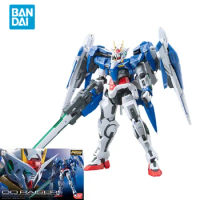 Bandai Original GUNDAM Anime Model RG 1/144 OO RAISER Action Figure Assembly Model Toys Collectible Ornaments Gifts for Children