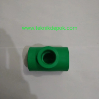 PP-R Reduced Tee Bentuk Tee 40 x 20 mm Rucika Depok Jakarta