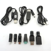 USB mini 5pin type c DC 5V to 9v 12v 12.6V 8.4v boost line Step UP Module power Cable 5.5x2.1mm male female connector Converter