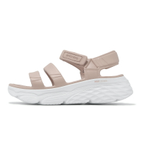 Skechers 涼鞋 Max Cushioning-Aura 女鞋 粉 白 厚底 雙密度 緩衝 防水 涼拖鞋 111126LTPK