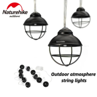 Naturehike 2022 Outdoor Atmosphere String Lights Outdoor Retro Waterproof Nature Hike Camping Atmosphere Lights Battery Lighting