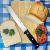 COD มีดทำครัวสแตนเลส มีดหั่นขนมปัง Bread Knife (8 นิ้ว) คมกริบ เกรดพรีเมี่ยม ราคาถูก ยี่ห้อ Humming 