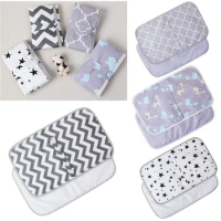 Waterproof Baby Changing Mat Portable Foldable Newborn Diaper Changing Pad Washable Reusable Nappy Pad Mattress Liners Pad