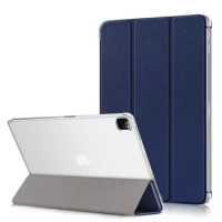 For Apple iPad Pro 12.9 Case 2020 with Pencil Holder Leather Tablet Tri-Fold Folio Protective Cover For iPad Pro 11 2020 Case