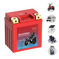 Motorcycle Lithium Battery LiFePO4 Scooter Starter 12.8V 5Ah 7Ah 9Ah CCA 200A-400A Built in BMS Battery Voltage Protection ATV