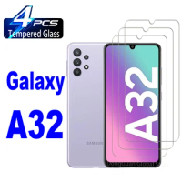 2/4Pcs High Auminum Tempered Glass For Samsung Galaxy A32 A32-5G Screen Protector Glass Film