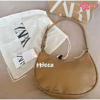 [PROMO FUNA] Shoulderbag ZARA Tas Bahu ZARA TERBARU 2024 BISA COD Berkualitas Mocca + Pounch