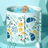 兒童洗澡桶寶寶泡澡桶新生浴缸嬰兒游泳桶家用品可摺疊沐浴桶浴盆
