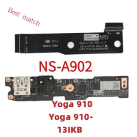 For Lenovo Yoga 910 Yoga 910-13IKB Laptop USB Audio Board With Cable CYG50 NS-A902 DA30000H530 5C50M