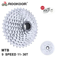 Rookoor 9 Speed Bicycle Cassette Freewheel MTB Bike Velocidade 11-36T Sprocket Accessories for SHIMANO SRAM Cycling Parts