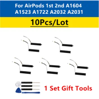 10Pcs/Lot For airpods 1st 2nd A1604 A1523 A1722 A2032 A2031 For air pods 1 air pods 2 A1596 replaceable Battery GOKY93mWhA1604