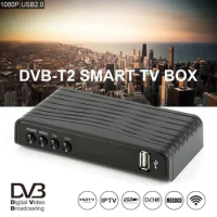 Digital Satellite Receiver HDMI-compatible DVB-T2 TV Box VGA/AV Tuner Combo Converter