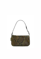 COACH Coach Nolita 19 Shoulder Bag With Snake Print In Olive Multi CCF62
