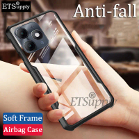 Sarung Telefon, untuk itel A90, Lutsinar dan Jelas, dengan Pelindung Udara, Bingkai Lembut, Perisai