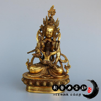 古玩銅器仿古純銅 密宗雙身 歡喜佛 尼泊爾銅像 藏傳佛教佛像擺件