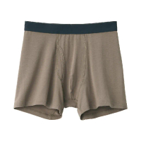 【MUJI 無印良品】男柔滑前開拳擊內褲(共6色)