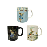 【PETER RABBIT 比得兔】經典杯型陶瓷馬克杯2入組(限時搶購↘送2入比得兔杯墊)