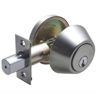 【加安】防火級 輔助鎖 補助鎖 門鎖 60mm 扁平鑰匙 單面 門厚35-51mm
