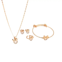 perhiasan set anak anak mickey gold
