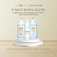 DAREOUT Paket Body Glow 250ml - Body Wash Hand Body Peeling Skin Kulit Badan Sehat dan Glowing Cocok