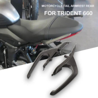 Motorcycle Aluminum For Trident 660 TRIDENT660 2021 2022 2023 Passenger Armrest Rear Seat Armrest Decorative Handlebar Bracket