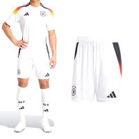 Adidas 男款 白色 德國隊 主場 吸濕 排汗 足球 運動 休閒 短褲 IP8151