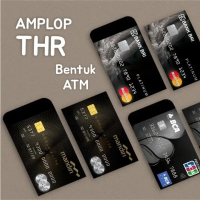 (100 pcs) Amplop Lebaran Motif Atm 2026