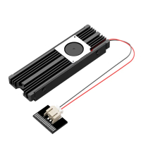 Tấm làm mát SSD, M2, HeatSink NVME PCIE, cho SSD M2 2280, Quạt làm mát tản nhiệt, Thích hợp cho máy 